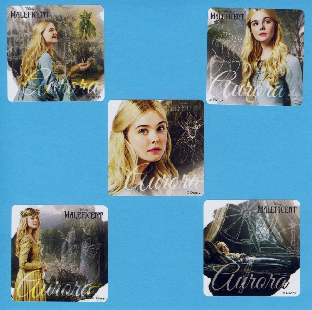 10 Aurora – Sleeping Beauty – Maleficent – Large Stickers – Party Favors