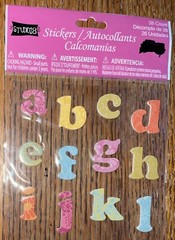 Studio18 Spring Blossom Alphabet Alphas Letters Scrapbook Stickers 26pcs Flowers
