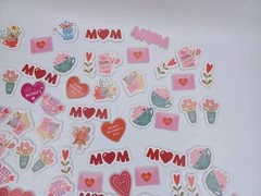 168 Mother’s Day Dimensional 3D Foam Sticker Lot Classroom Craft Stickers