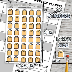 Cutting Board Stickers, Mini Icon Reminder Planner stickers, Journals,Scrapbooks