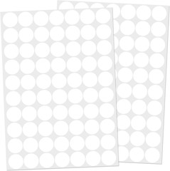 1400 Pcs White Dot Stickers 3/4 Round Color Coding Label Circle Stickers