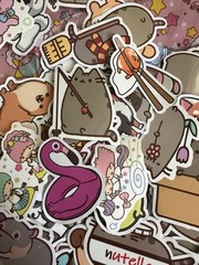 Kawaii Sakura Stationery Sticker Craft Kit Vinyl Scrapbook Animals Huge Lot