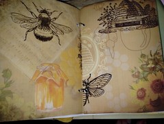 Honey Bee Junk Journal Scrapbook USA Seller