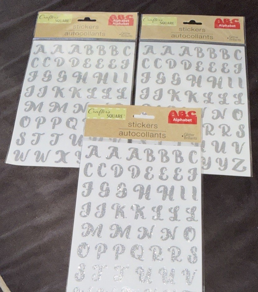 Crafter’s Corner Alphabet Glitter Brilliants