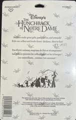 Disney Hunchback of Notre Dame Vintage Hallmark Stickers 4 Sheets 36 Total