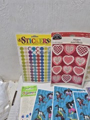 Lot of Vintage 1990s Y2K Collectible Stickers Sheets Highlight/Shapes/Other