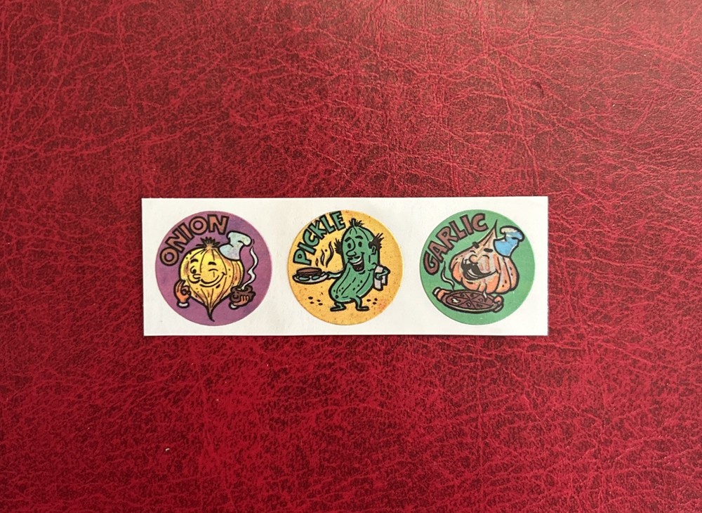 Vintage Gordy’s 1982 Matte Scratch And Sniff Sticker Lot