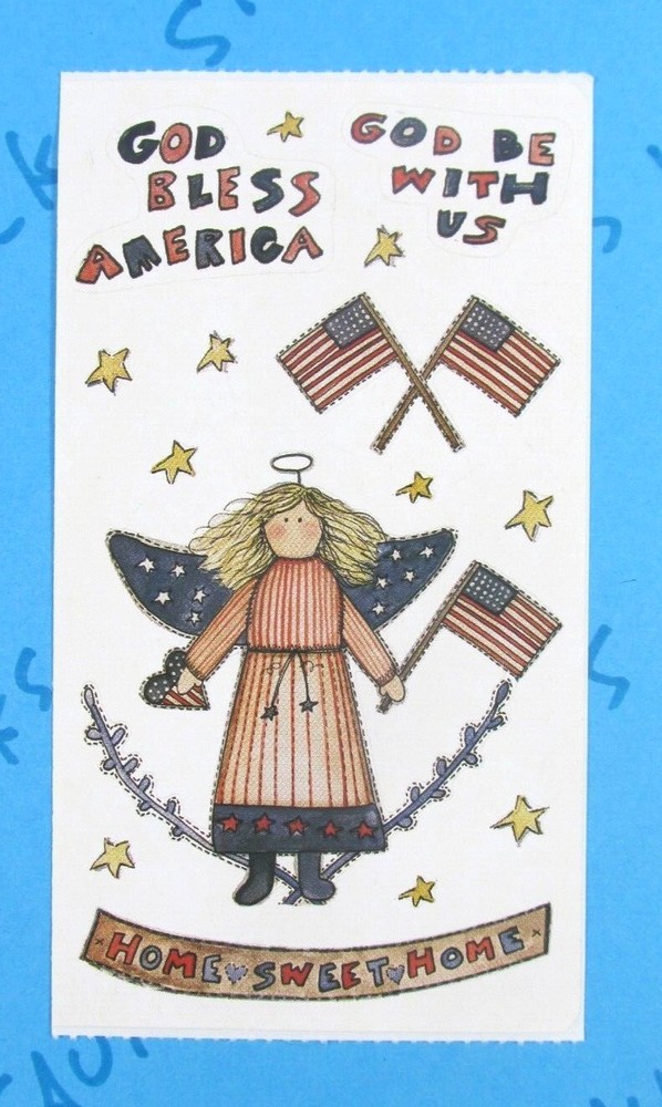 Joy Marie God Bless America Angel Sticker Mod
