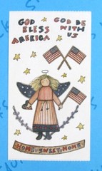 Joy Marie God Bless America Angel Sticker Mod