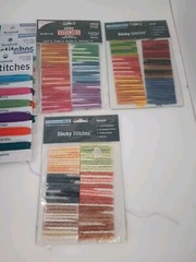 Lot of 16 Making Memories Scrapbook Paper Crafting Colorful Stitches And Trims