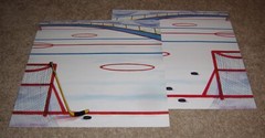 NRN Designs Single Sided Papers (2) ~ Hockey Stick/Ice Rink