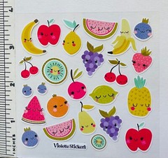 Violette Stickers Happy Fruit Party Fun Food Craft Planner Supply Scrapbook