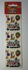 Vintage Sandylion Stickers Christmas Mickey Minnie Donald Goofy Pluto Lot Of 3