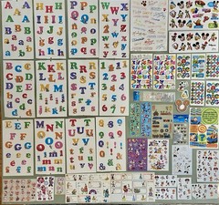 Large Lot of Disney Stickers& Alphabet Punches! Jolee’s Boutique, EK Success