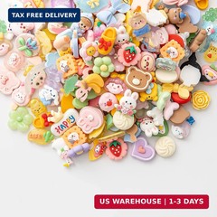 Slime Charms Cartoons Charms Cute Set – Mixed Lot Assorted Kawaii Charms Resin F