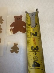 Mrs. Grossman’s LOT of 10 Vtg 1979 Teddy Bear Stickers!! 9 Small Bears, 1 Large