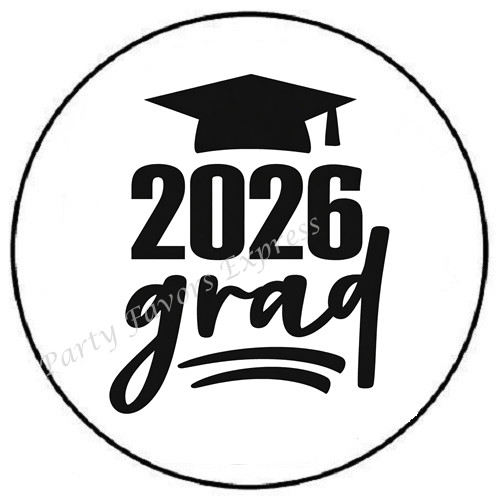 CLASS OF 2026 GRAD GRADUATION ENVELOPE SEALS LABELS STICKERS FAVORS