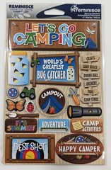 Let’s Go Camping Summer Camp Scrapbooking Stickers by Reminisce