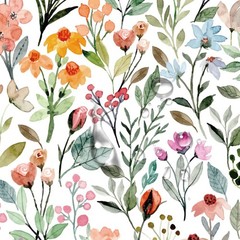 Floral Peel & Stick Wallpaper – Renter Friendly, Pink Vintage, Watercolor Wal…