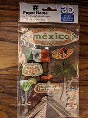 Paper House 3-D DESTINATION themed stickera Autocollants 10 Pieces STDM-0021