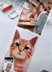 Roll of Large Artistic Stickers People Dogs A Simple Life 15 Painting Print Pets