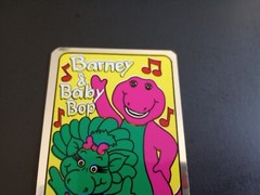 Vintage Stickers Barney Dinosaur Foil Mylar Vending Machine Sticker Bebop 1992