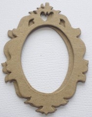 {4} *MINI ACCENT FRAME* Ornate Picture Frames Bare Chipboard Die Cuts – 2″ x 3″