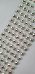 CraftbuddyUS 112pcs 12mm Metallic Silver Self Adhesive Round Gems, DIY, Crafts