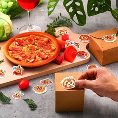 300 Pcs Scratch and Sniff Stickers Pizza Scented Motivational Sticker Assorte…