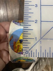 VTG 90s Tropical Fish Round Stickers In A Roll Ocean Life 100+ Colorful