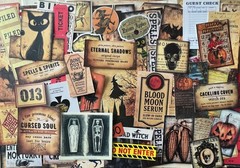 #731 -125+pcs WITCH W/ BROOM PEN SCRAP JUNK JOURNAL KIT REAL EPHEMERA – JOURNAL