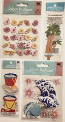 Lot Of 11 JOLEE’S BOUTIQUE K&Co Momenta Scrapbooking Stickers BEACH SUMMER