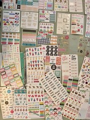 HUGE Lot of Happy Planner Stickers Over 140 Pages Of Stickers & 2 Binders