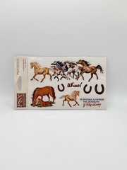 PSX Faster Horses Sticker Sheet 2001 RARE Horse Western Scrapbook NEW!