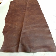 Nat Leathers 12 Inch X 20 Inch Cutting Brown Cognac Weekender Two Tone Soft