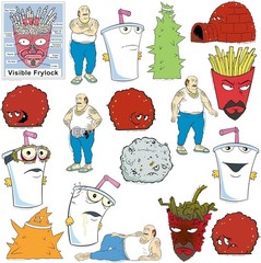 AQUA TEEN HUNGER FORCE CHARACTER DIE CUT VINYL 50 CT STICKER PACKS