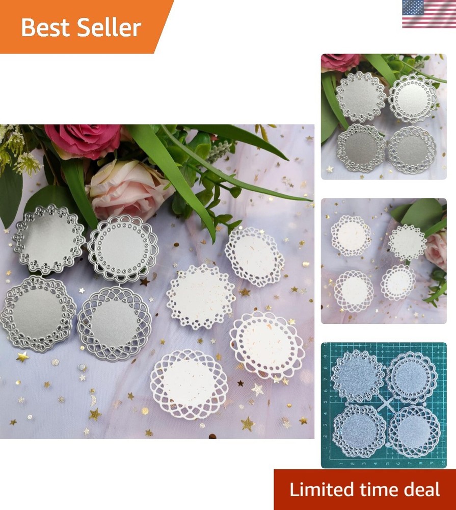 Metal Cutting Dies Set Carbon Steel 4 Patterns DIY Craft Card Making Tools
