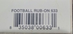 FOOTBALL Rub-Ons by Scrappin’ Sports & More-Victory, Touchdown, Field Goal, ++