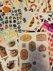 Huge Vintage Sticker Lot Sandylion Mrs Grossmans 90s Disney Vintage Lisa frank