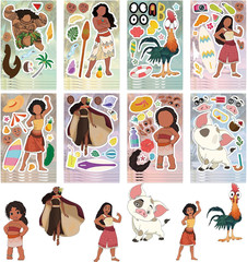 24 Cute Cartoon Stickers for Kids – Make Your Own Face Stickers, Art Craft Suppl