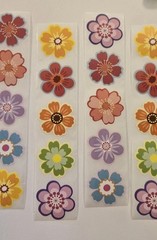 20 Tropical Flower Stickers/Hawaiian Flower Stickers/Summer Flower Stickers