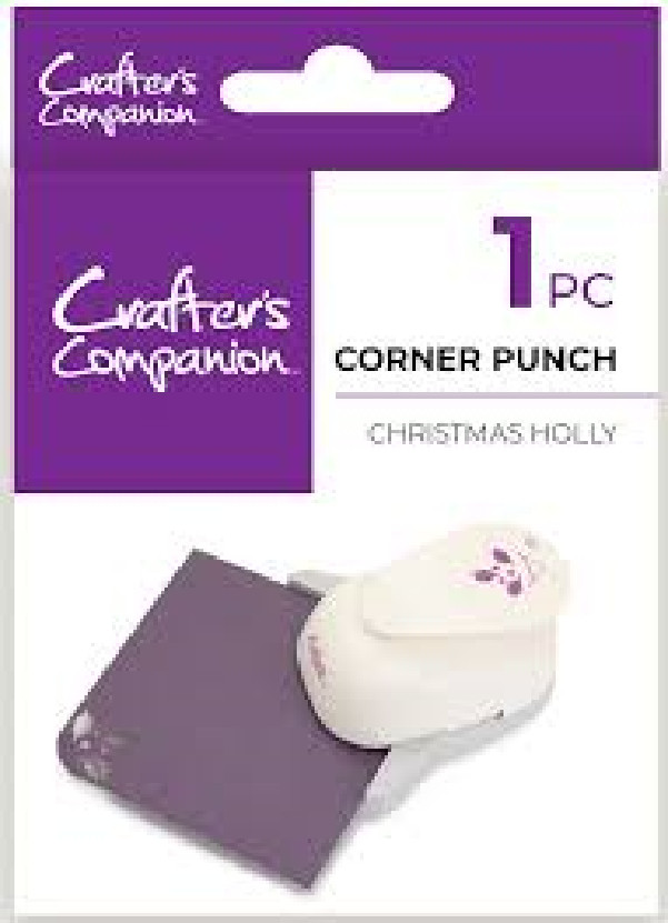 Crafters Companion – CORNER PUNCH – CHRISTMAS HOLLY