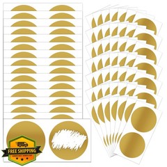 GUEER 100 Gold 2 inch Scratch Off Stickers