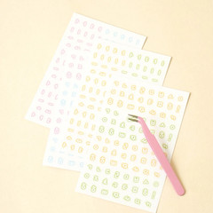 Korean Stationery Set Kawaii Stickers Washi Tape Planner Scrapbook Journal Kit