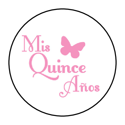 30 MIS QUINCE ANOS ENVELOPE SEALS LABELS STICKERS 1.5″ ROUND QUINCEANERA FAVORS