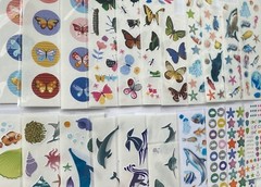 250+ Stickers | Animal Bird Aquarium SEA LIFE Creatures Floral Insect MXD Themes