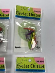 Eyelet Outlet Brads Lot of Food NEW 6 packs Card Making Scrapbooking Fruit Beans