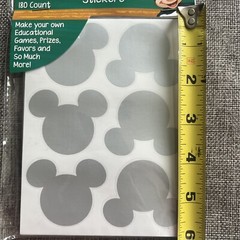 NEW Mickey Mouse Head Disney Scratch Off Stickers! 180 Count Eureka