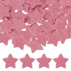 1.4″x1.4″ Star Foam Stickers, 120Pcs EVA Self Adhesive Foam Shape Sticker, Pink