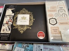 Large Lot of Scarpbooking Supplies Stickers Rub On Words Decorations Stencils